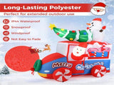 6ft Inflatable Santa Car - 5 LED Lights, IP44 Waterproof, Quick Self-Inflation, Festive Decor 35069235