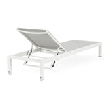 ZNTS Outdoor Chaise Lounge Chair Set of 2, Aluminum Adjustable Outside Chair for Pool Patio Beach Yard, N779P248447W