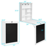 White wall mounted office desk 07405547