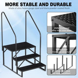 ZNTS Swimming Pool Ladder Above Ground, RV Steps with Handrail, Heavy Duty Pool Step Hot Tub Steps, 660 26229620