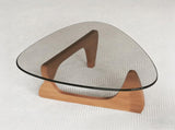 Modern Glass Coffee Table, 35.8" x 25.6" x 15.7" Mid Century Modern Coffee Table, Sleek Coffee W3101P493240