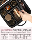 Travel Makeup Bag With Light Up Mirror, With 2X3X Magnifying Mirror And Adjustable Partitions, 34641313