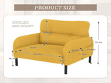 UNITED WE WIN corduroy fabric, comfortable monochrome single person wide seat chair, suitable for W1568P307260