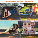 ZNTS Air Mattress,SUV Air Mattress Thickened Camping Bed Cushion with Pillow Air Pump Storage Bag PVC 94429117