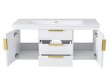 36'' Wall Mounted Vanity, Floating Storage Cabinet with 2 Drawers, Solid Wood N710P253035K