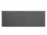 Queen Size Compression Bed Dark Grey Upholstered Platform Bed Frame with Headboard, VacuumSealed W3975P544605