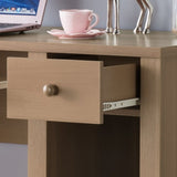 Student desk with hutch home office desk 39"W Compact desk Writing Desk Laptop Desk Dark Taupe Brown B107P269931