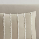 Full/Queen 3 Piece Striped Cotton Duvet Cover Set B035P217803