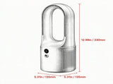 12.99 Inch Bladeless Desk Fan, 6-Speed USB Rechargeable, Quiet Portable Tower Fan, Easy to Clean & 02938268