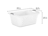 (2 pack) Extra Large 2.7 Bushel Plastic Laundry Basket with 2 Carry Handles, White, Adult (Shipment 40932202