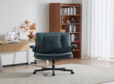 Criss Cross Legged Office Chair with Flip-Up Back Built-In Dynamic Airbag Lumbar Support, Wide Seat 50529061