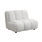 ZNTS ACME Manilla Chair, Ivory White Linen LV04322