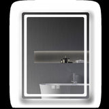 ZNTS 31in. H LED Single Vanity Mirror in Polished Crystal Vanity LED Mirror for W2026P203530