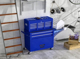 High Capacity Rolling Tool Chest with Wheels and Drawers, 8-Drawer Tool Storage Cabinet--BLUE-Does 57463151