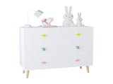 Kids 3 Drawer Dresser, Baby Nightstand for Bedroom, Storage Cabinet for Toddler Child for Living 81589726