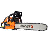 62CC Gas Powered Chainsaw, 2-Cycle Petrol Handheld Cordless Chain Saw, Gasoline Gas Chainsaws for W465P209768