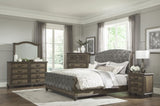 Traditional Vintage Style 1pc Nightstand of 3 Drawers Metal Hardware Weathered Pecan Finish Classic B011P186802