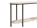 Console Table 2 Tier Narrow Entryway Table with Storage Shelves Faux 15845254