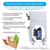 Commercial vertical ice cream machine,25-30L/H production capacity, with 2x6L hopper, 2000W power, W1676P146593