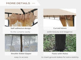 10ft x 10ft Outdoor Patio Gazebo Canopy Tent Beige 33119017