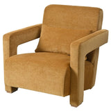 ZNTS Mirod Sleek Right-Angle Armrests, Ergonomic Lumbar Support, Square Wooden Block Legs, Inclined Seat N760P193221G