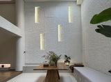 3D Faux Stone Wall Panels,12 PCS PU Wainscoting Panel for Interior Wall Decor, Flame-resistant & W347P478204