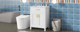24"Bathroom Vanity Combo with Ceramic sink, Luxurious Space-Saving Vanity - W24"*D18"*H34"inch, 2 WF323088AAK