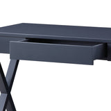 ZNTS Charcoal 1-Drawer Writing Desk with X-shaped Base B062P185695