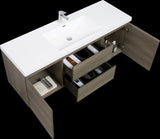 60" Floating Bathroom Vanity with Sink, Modern Wall-Mounted Bathroom Storage Vanity Cabinet with W1573P152705