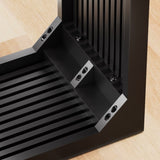 46" Solid Wood Narrow Console Table Black for Living Room, Foyer T3210P298182