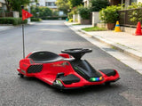 Red 12V Electric Drift Go Kart Kids Ride On Vehicle with Soft Start, Music Function & Colorful 01093473