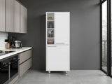 Kitchen Pantry 80.30" H 2 Doors, 9 Shelves, 4 Legs, White - Kitchen B097P395877