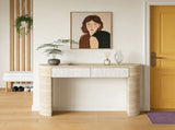 Entryway Table,Two Hidden Handle Drawers, Console Table ,Easy Assembly, for Entrance Dinning Room W3040P455735