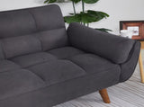 75" Flared Arm Convertible Sleeper Sofa-Dark Gray 97192761