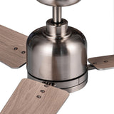 48" Brushed Nickel Lowe Profile Ceiling Fan with Light W1367P247082