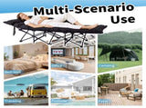 Folding Camping Cot Bed with Soft Pad, Portable Outdoor Cot, Adults Sleeping Bed 92690185