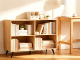 4 Cube Open Storage Bookshelf with 5 Heavy-Duty Metal Elevated Legs, Anti-Tip Wall Anchors Enclosed 18563218