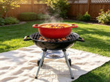 5-Quart Cast Iron Enamel Pot Includes Two Mitts and a 76704786