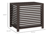 55L Bamboo Laundry Basket with Lid & Removable Liner Bag, Large Cloth Hamper for Bathroom & Bedroom 64163704