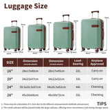 4 Piece Luggage Set with Compression Packing Cubes for Expanable Spinner Wheels Lightweight N732P197378F