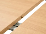 With a clever retractable mechanism, the Wood Grain MDF table top and light wood legs and has a W2920P420922