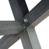 Modern Outdoor Aluminum Dining Bench, Dark Gray 66537.00DGRY