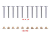 100x 3/16" Medium Flange Collars Replacement for Peterbilt 379 Hucks & Collars MGP98T-R6-10G 83237764