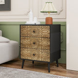 3 Drawer Cabinet, American Furniture,Suitable for bedroom, living room, study W688138033
