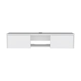 Glen Floating TV Stand with Side Doors and Central Media Shelf B070P173205