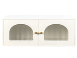 Wall Cabinet, Glass door Display Wall Mounted Cabinet, Floating Cabinet with inadjustable Shelves 22934122