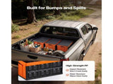 Plastic Collapsible Storage Bins with Lids, 45L 3-Pack, Stackable Folding Crates with Handles, 58823793
