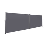 276" x 71''Retractable Side Awning, Waterproof & UV-Resistant, Privacy Screen Divider Roll Up W419P143092