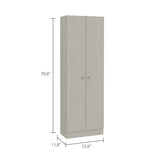 Multistorage Pantry Cabinet, Five Shelves, Double Door Cabinet -Pearl B20091966