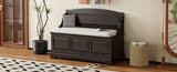 TREXM Shoe Bench, Retro Shoe Bench with Safe Soft-Close Devices, Chest with Hidden N715P198568L